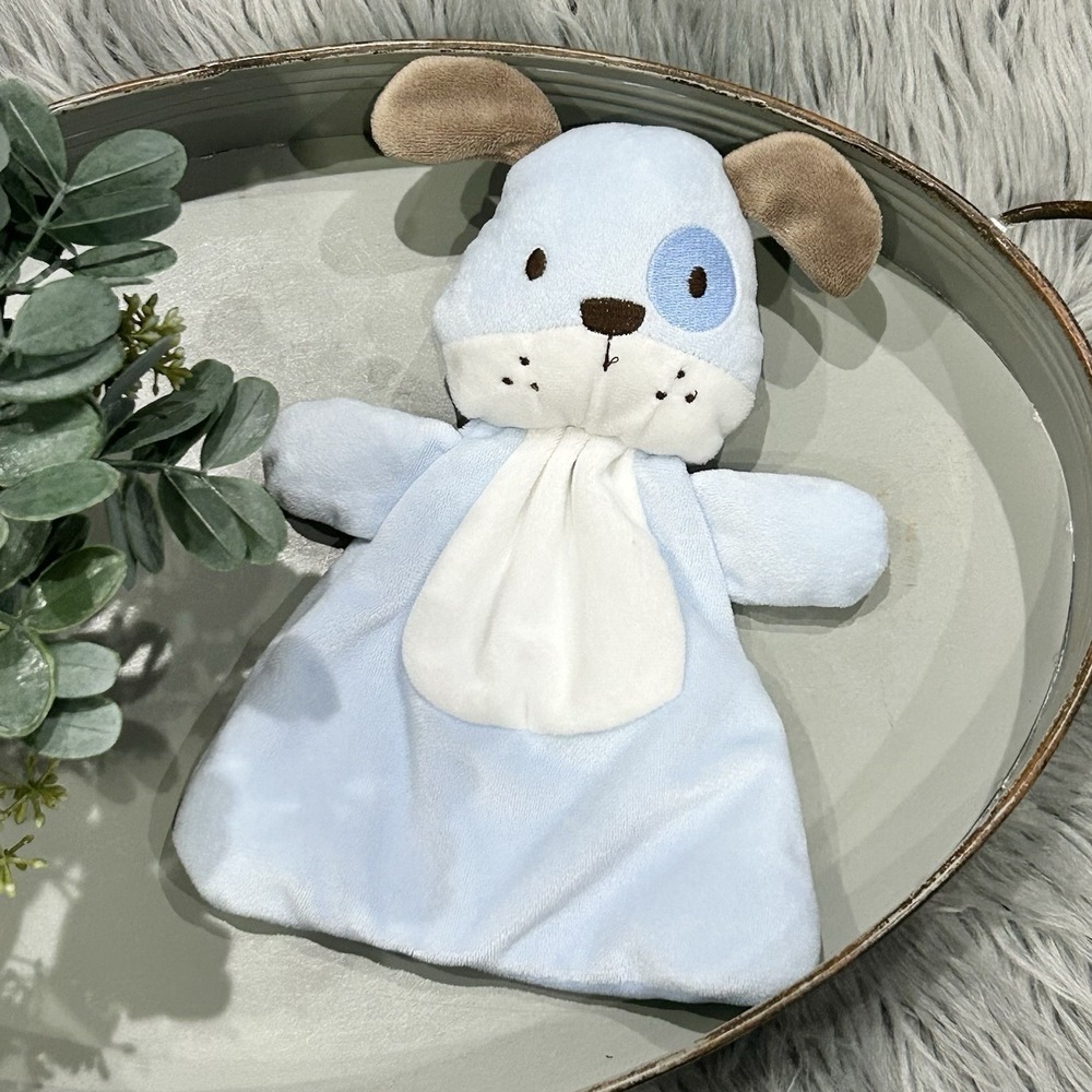 Lovespun Baby Security Blanket Lovey Blue Plush Puppy Dog Love Spun